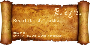 Rochlitz Életke névjegykártya